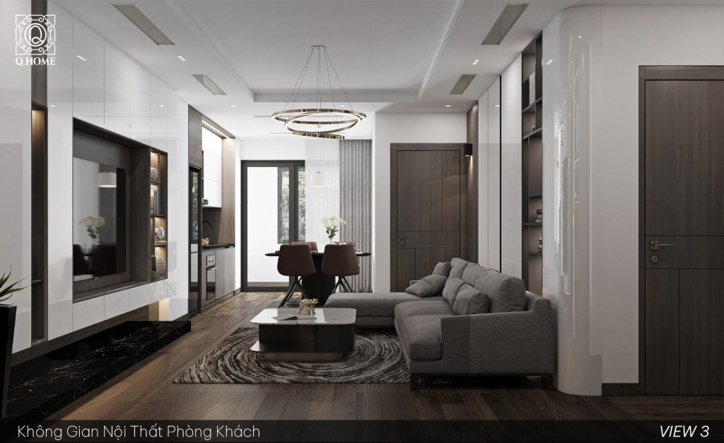 THIẾT KẾ CĂN HỘ C5 2 NGỦ 104M2 CĂN HỘ CAO CẤP THÁP ĐÔI PRIME THÁI NGUYÊN